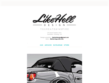 Tablet Screenshot of likehelldesign.com